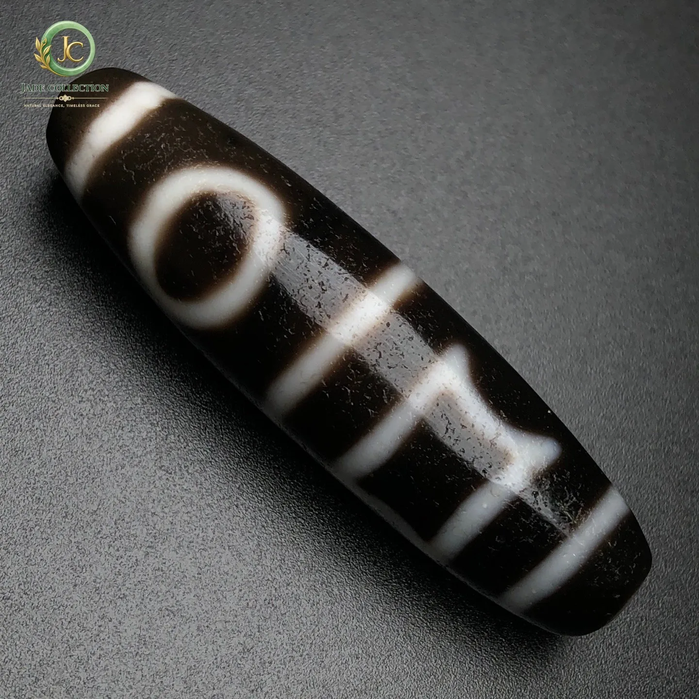 Rare Tibetan Buddhism Agate Heaven Earth Dzi Bead Amulet Necklace Pendant G3588