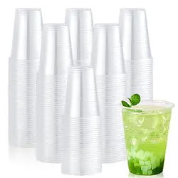 50/100PCS Disposable Clear Plastic Cup Outdoor Picnic Birthday Kitchen Party Tableware Party Plastic Cups for Picnic