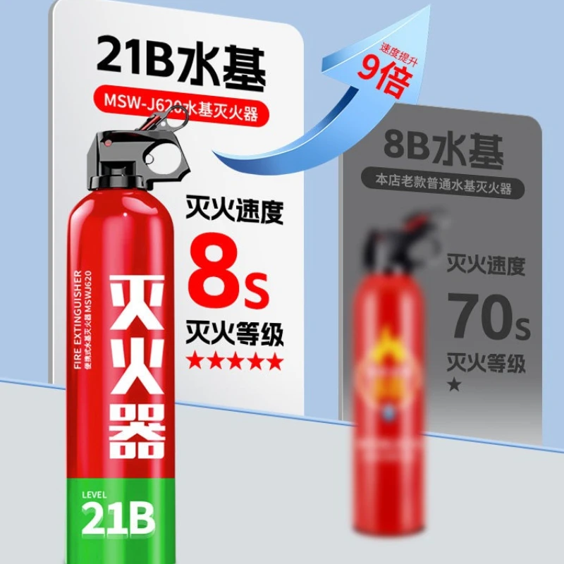 21B Water Based Emergency Safety Container for Private Car & Home, High Temperature Resistant Portable Mini Vehicle