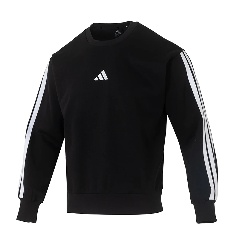 Adidas Unisex Sweatshirt Loose and Comfortable Crew Neck Sweatshirt Casual Comfortable Pullover Solid Color Sportswear Je6304