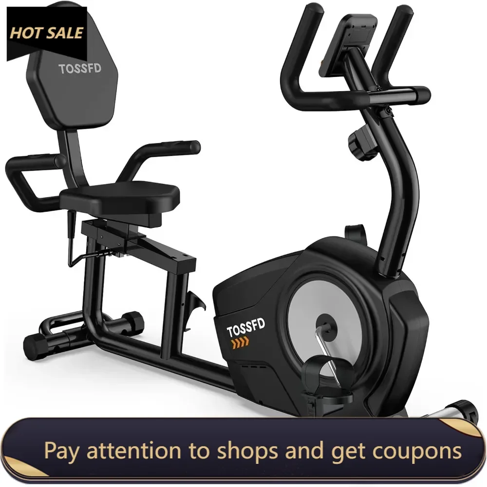 Recumbent Exercise Bike, Recumbent Stationary Bike for Home, Recumbent Bike with 400LB Weight Capacity Whisper