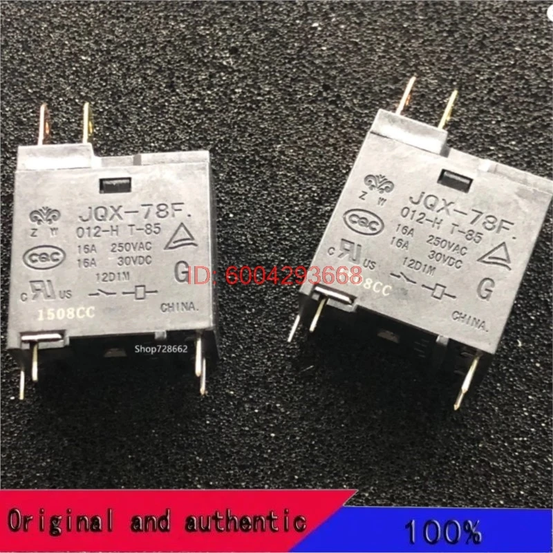 Relé para horno microondas, nuevo, JQX-78F-012-H, JQX-78F 012-H, JQX78F 012H, JQX78F012H, 12VDC, 16A, 250VAC, DIP4, 5-10-20 piezas