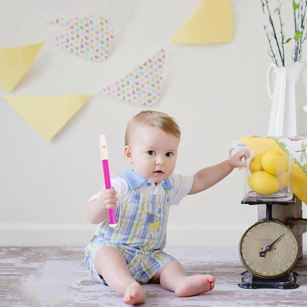 

6pcs Slide Plaything Musical Wind Instrument For Kids Handheld Whistle Push-Pull Design Melodious Tone Durable Lightweight