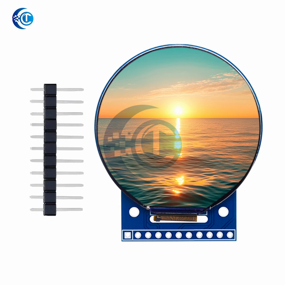 Tela TFT redonda de 360x360 pixels de 1,5 polegadas: tela LCD colorida ST77916 QSPI – compatível com Arduino