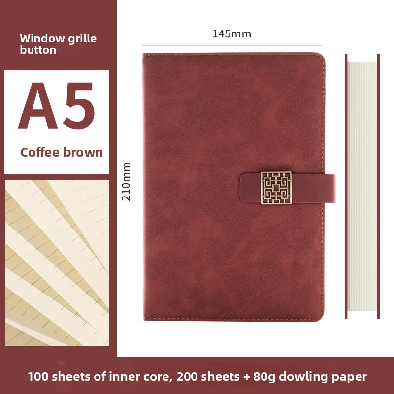 دفتر الأعمال مكتب بو جلد الضأن المفكرة A5 مذكرات الطالب الجلد الشعور كتاب من الجلد الناعم