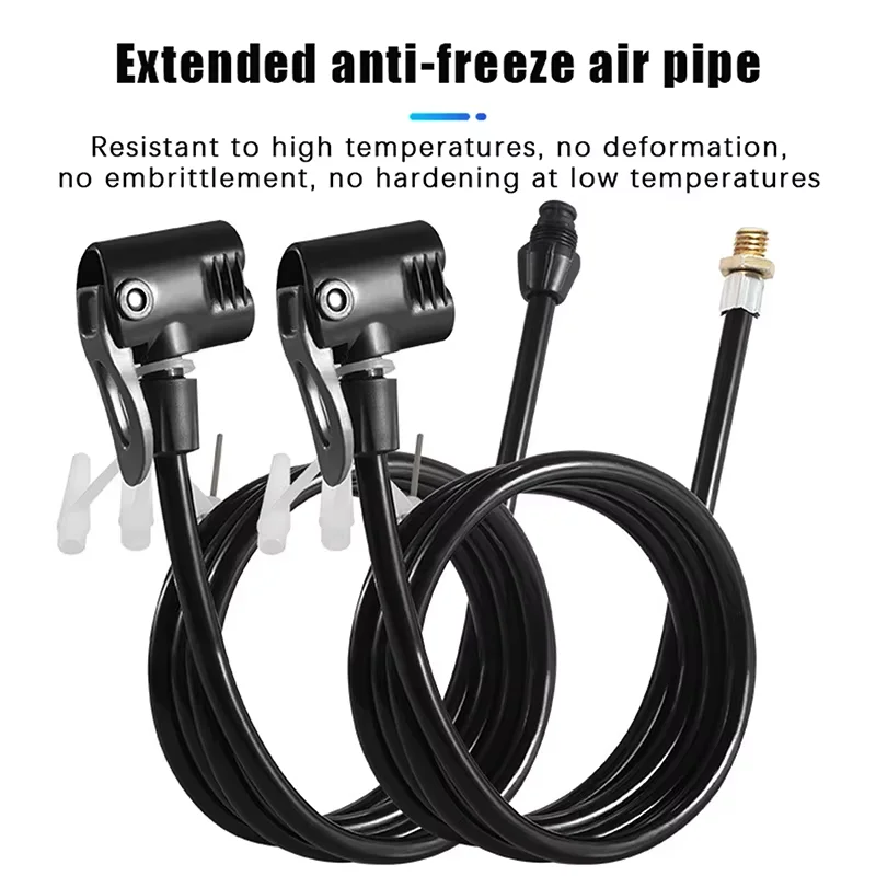 

Bicycle Air Pump Extension Tube Pump Bicycle Hose Air Pump Connector Bike Air Pump Tire Inflator Nozzles Accessories