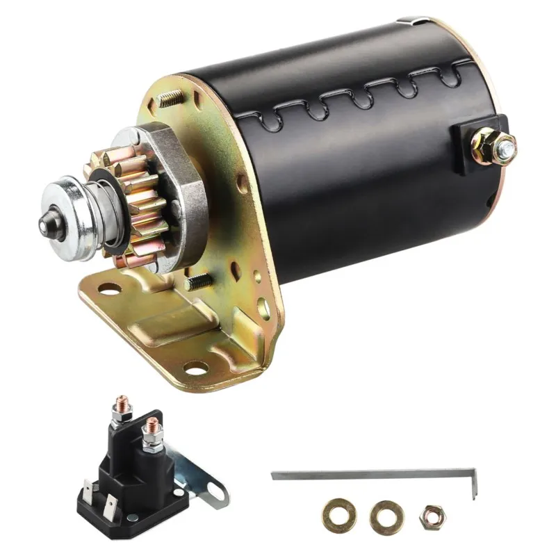 

Starter Motor 14 Tooth 12V For Briggs And Stratton 18.5 18 18.5 17 16.5 16 14.5 14HP John Deere La105 L107 La115 Moto Eletrica