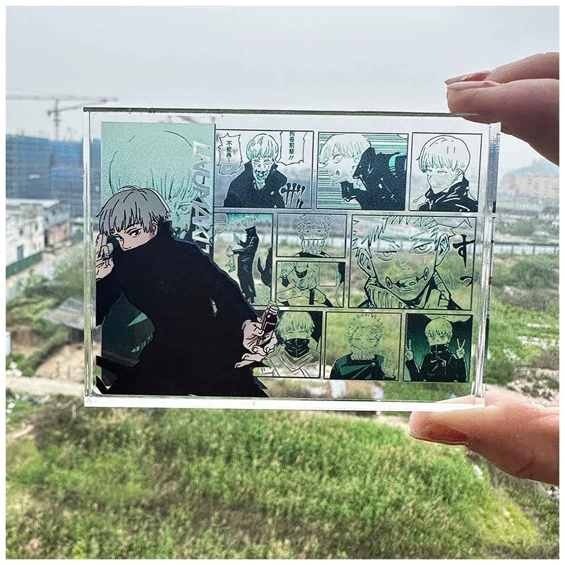 anime Jujutsu Kaisen Gojo Satoru Geto Suguru 10cm Acrylic card Desktop decorations decoration Thickened version holiday gifts view 2