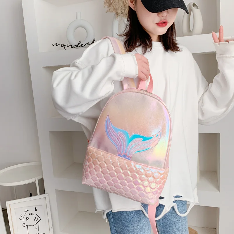 pu leather student schoolbag colorful backpack girl heart travel women backpack large capacity light