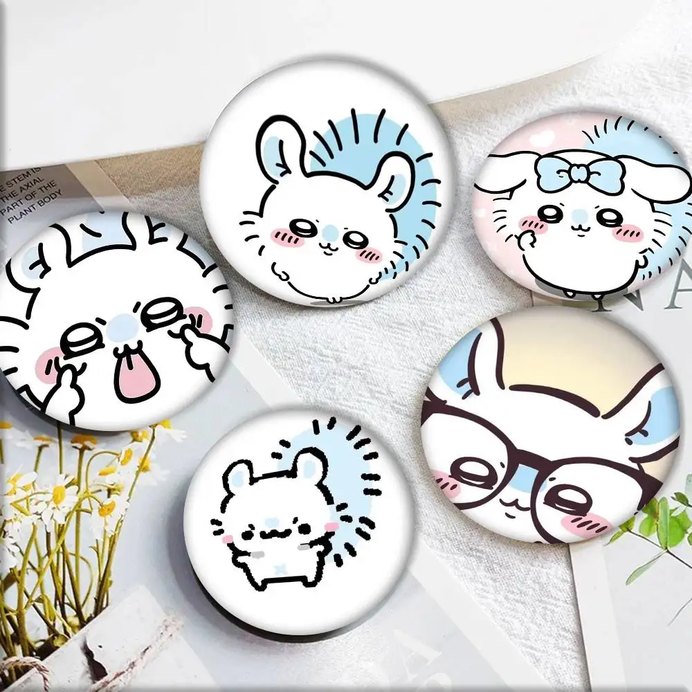 1 قطعة الكرتون لطيف M-momonga-s شارات أنيمي شارة ليزر مستديرة الكرتون بروش الملابس ظهره اكسسوارات التلبيب