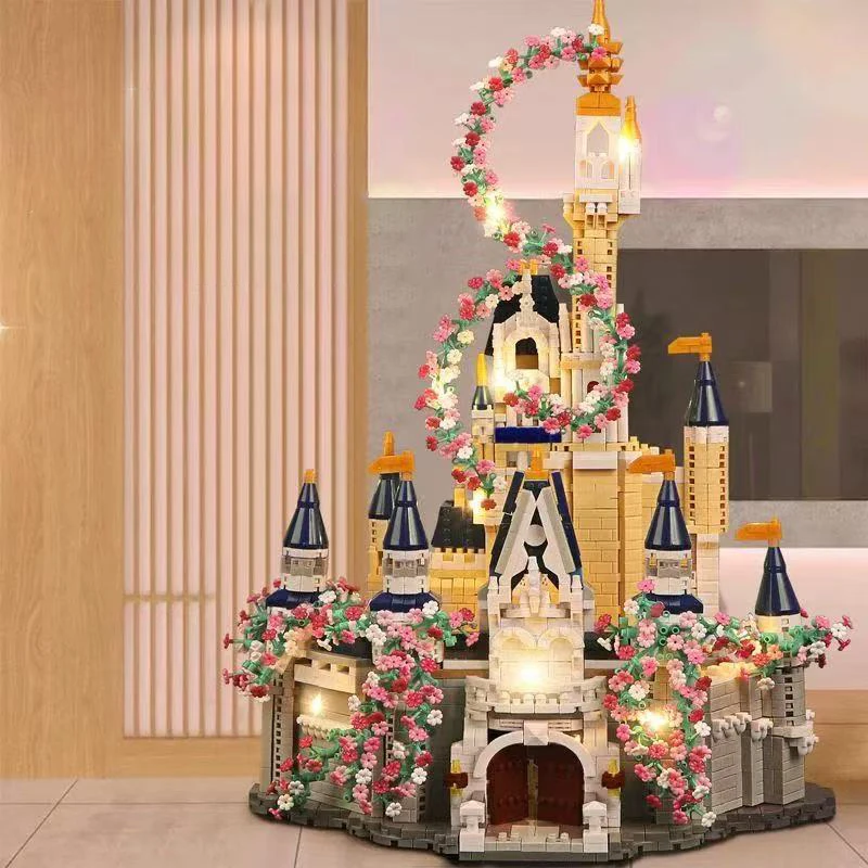 

Набор строительных блоков Sakura Manor из 1888 предметов, подарок на Хэллоуин/День Благодарения/Рождество