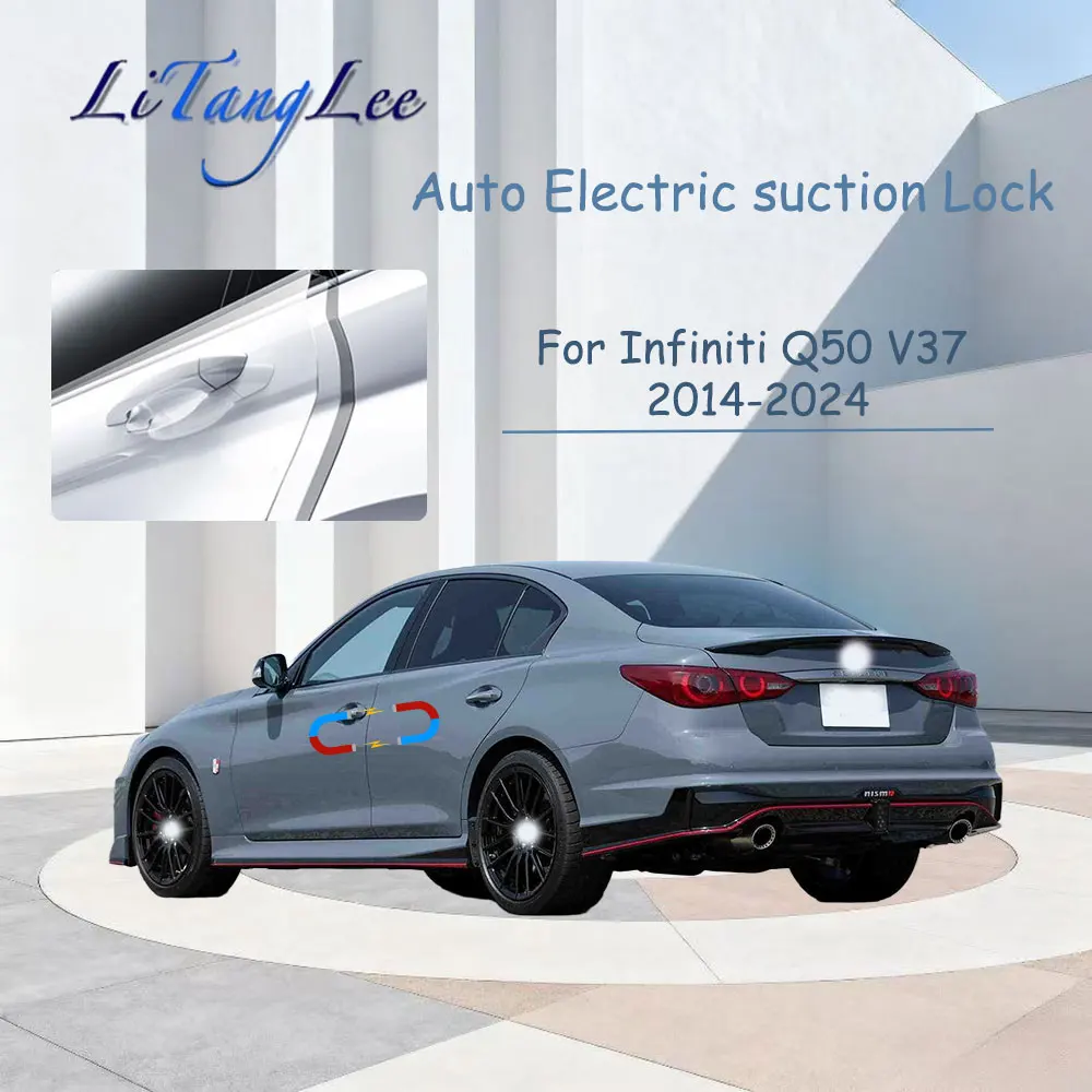 

For Infiniti Q50 V37 2014-2024 ​​Car Soft Close Door Latch Pass Lock Actuator Auto Electric Absorption Suction Silence Closer