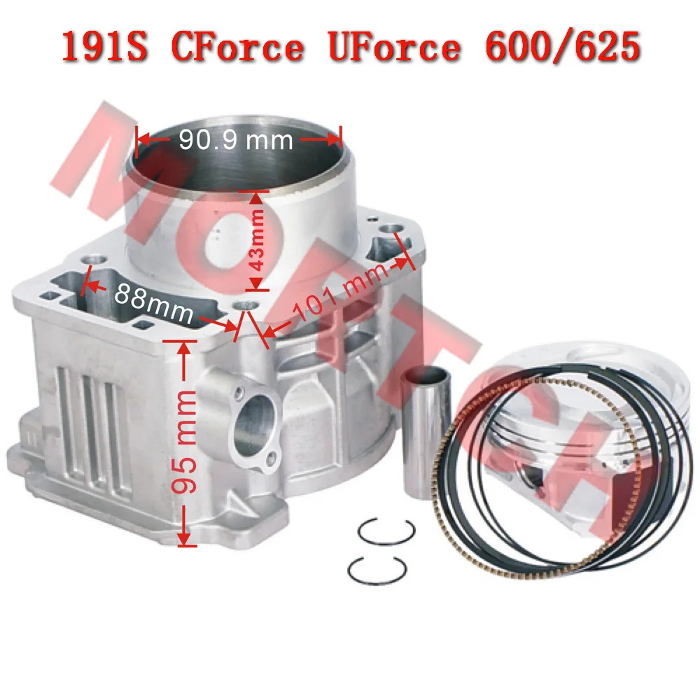 

Cylinder Assy For CF Moto ATV CF600ATR-2L 600ATR-2S 600ATR 600AU 600UTR CForce 600 Touring 625 Touring 191S-A UForce 600 191S-U6