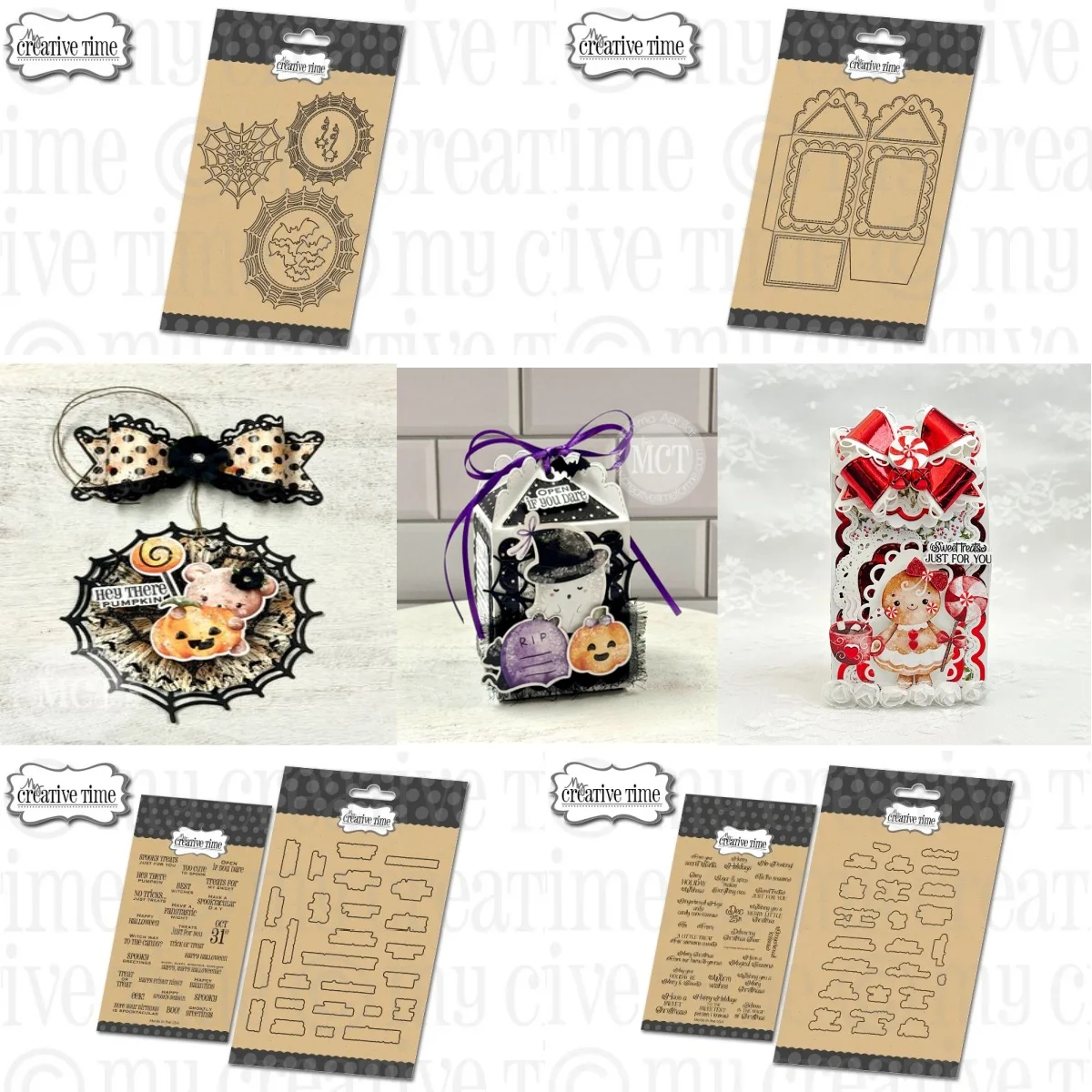 

2025 Halloween Greetings Cute Spook Treat Box Bat Spider Web Clear Stamps Metal Cutting Dies For DIY Scrapbook Craft Decoration