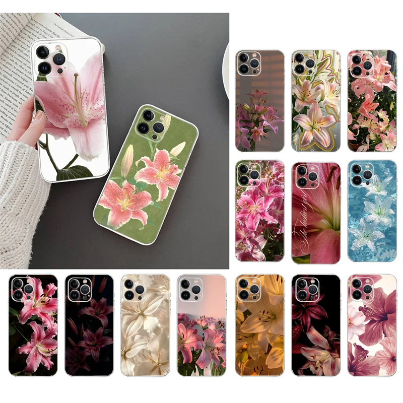 

Phone Case For iphone 17ProMax 17 Air 16 15 14 13 Pro Max 16 15 14 13 17 Pro 15Plus Lily
