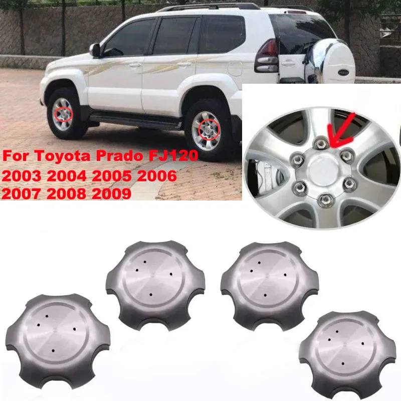 Couvercle central de roue de voiture, pour Toyota Prado FJ120 4runner 2003 – 2009, jante de couverture de moyeu 42603-60500