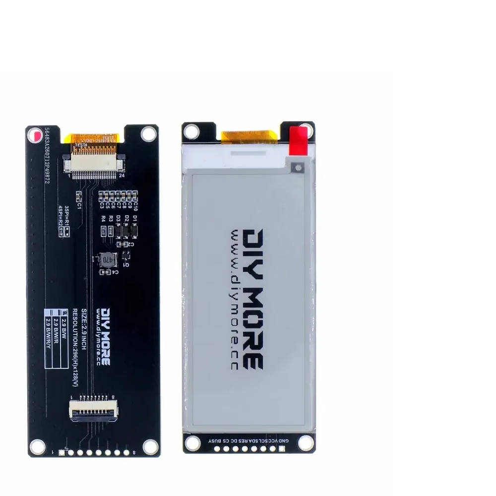 E Paper E Ink Display Module 2.9Inch SSD1680Z Driver 128x296 Resolution SPI Interface Ultra Low Power for Electronic Shelf Label
