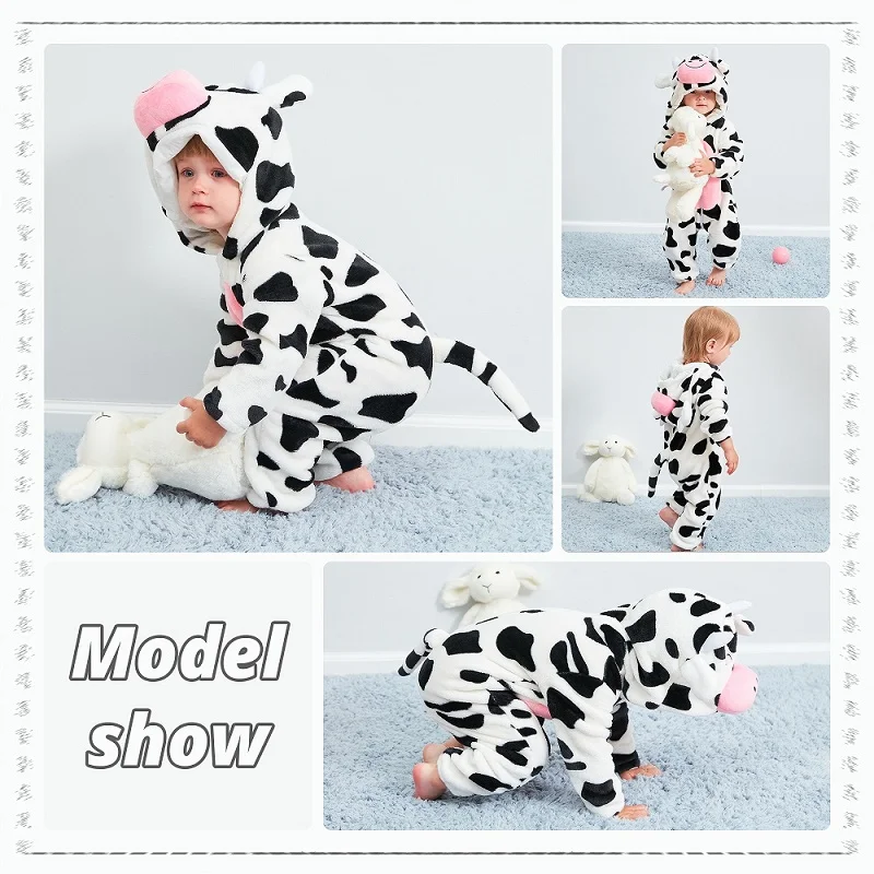 MICHLEY Karneval Baby Strampler Flanell Cosplay Kleinkind Säugling Kleidung Overall Bodysuits Jumpsuit Kostüm für Mädchen Jungen – Detail 21