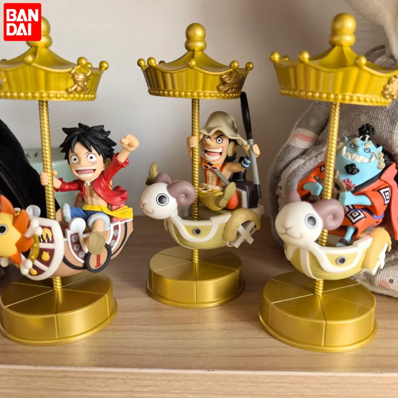 

Bandai One Piece All Aboard 2 MERRY&SUNNY Go Round Luffy Zoro Straw Hat Store WCF 13th Anniversary Anime Figure Collectible Toy