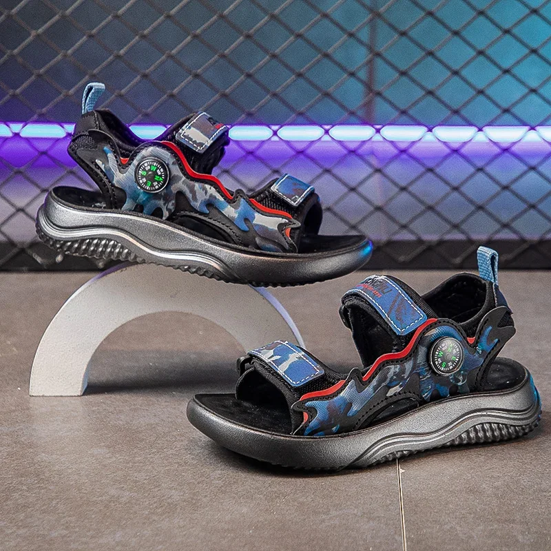 

Fashion Shoes for Boys Girls Non-slip Footwear Summer Children Sandals Beach Sandals Kids Flat Reflective Child Sports Shoes
