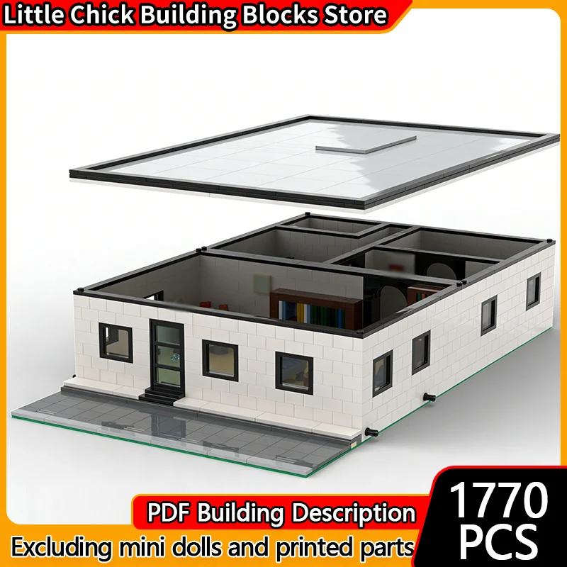 

City Street View Model MOC Building Bricks Full Size Apartment Modular Technology Children Holiday Gifts Assemble Toys Suit