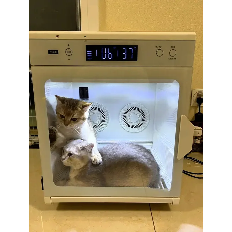 Intelligent Voice Pet Drying Box | Low Noise Automatic Cat Dog Bath Dryer