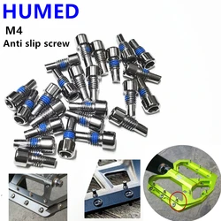 12pcs/24pcs/36pcs Mountain Bike Pedal Bolts Bicycle Fixed Stud Anti-Slip M4 Stud Pin Screws for  SHANMASHI ENZO