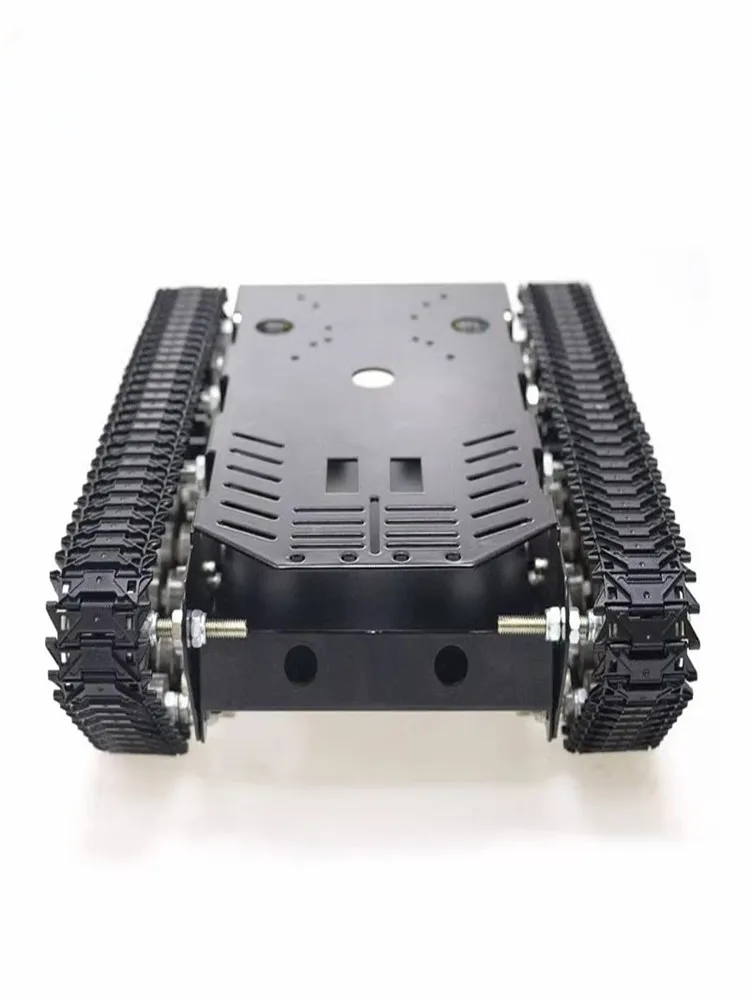 Metalowe podwozie czołgu z silnikiem Plstaic/Stainless Track Robot Car do zestawu robota ROS Programowalny samochód robotyczny RC