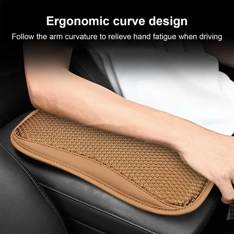 Memory Foam Heightening Pad Comfortable Auto Armrest Cushion Car Center Console Cushion Pillow Interior Replacement Parts