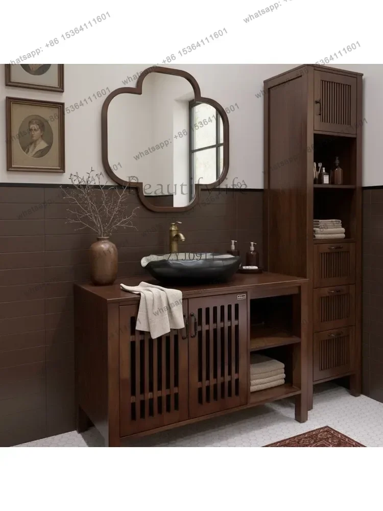 

Bathroom Cabinet Combination Plum Blossom Mirror Floor-to-ceiling Washbasin Washbasin Toilet Ceramic Counter Basin