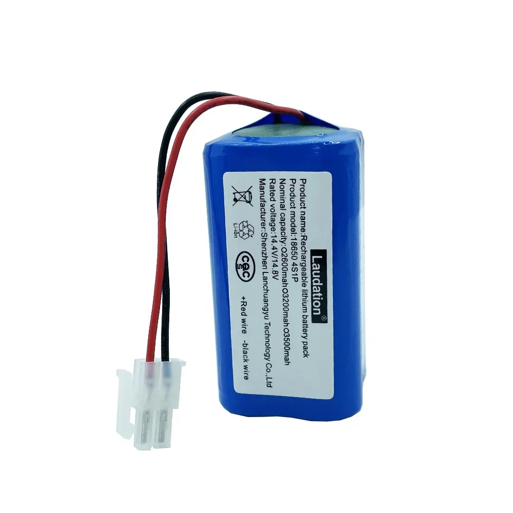 Перезаряжаемая литиевая батарея 14,4 В 2600 мАч для ILIFE A4s A6 V7s Plus A9s W400, аккумуляторы для робота-пылесоса INR18650 M26-4S1P