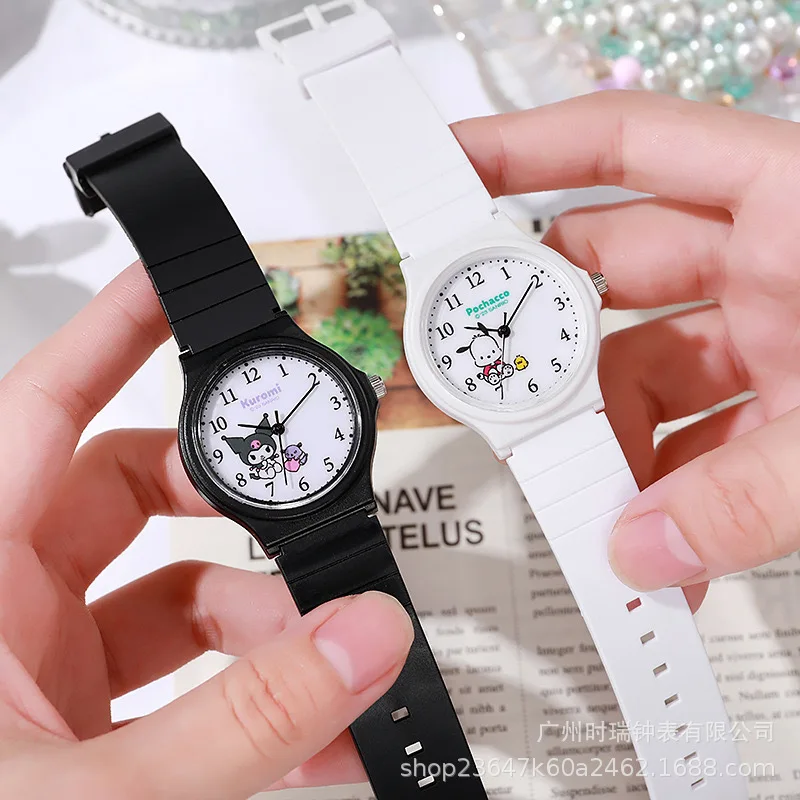 

Trending New Small Black watch Children's Cute Quartz Student Exam Mute Pointer Table