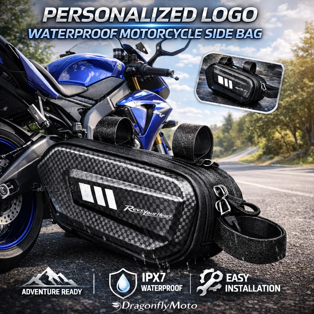 

For Yamaha R1 R3 R25Mt-09 Mt07 Fazer Fz6 Xj6 R15 Rxv Motorcycle Side Bag Personalized Logo Waterproof Hard Shell Saddlebag