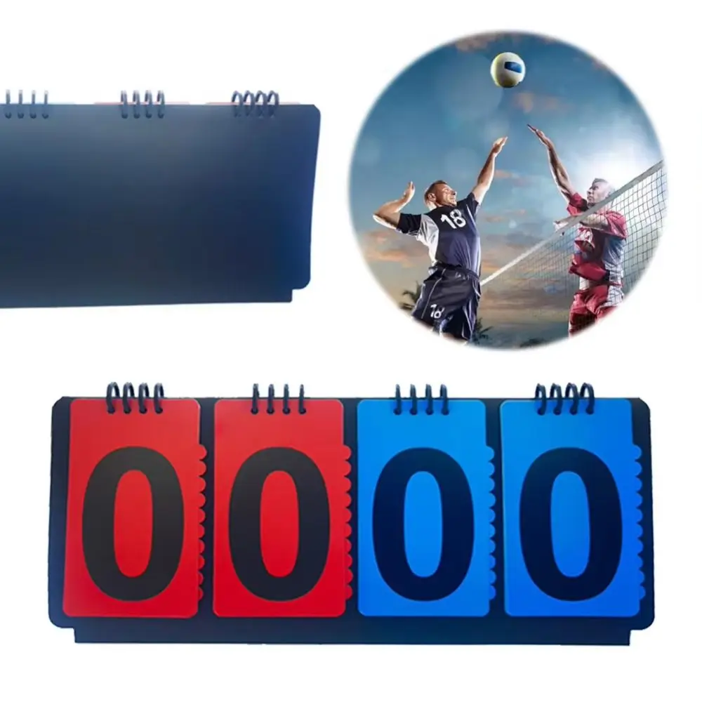 Manuelle Basketball-Anzeigetafel, 4-stellige dreieckige Basis, Score Flipper, Tischtheke, multifunktionale Anzeigetafel, Anzeigetafel