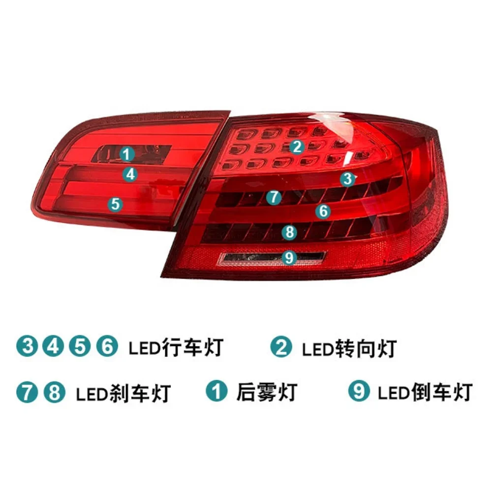 Car Taillight Plug Play Turning Signal Brake Fog Tail Lamp Far Near Accessories For BMW E92 330i 335i Led Rear Light Assembly