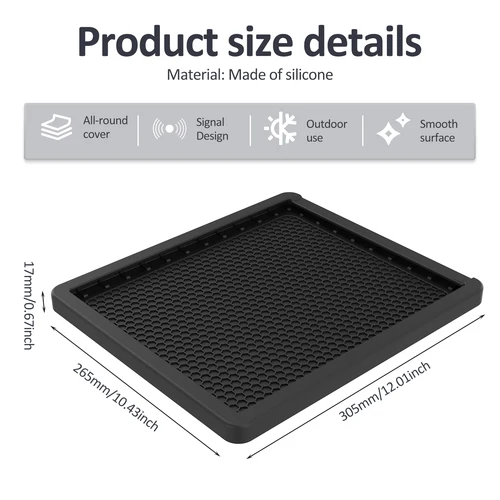 Imagen 2 del producto Funda protectora de silicona para Starlink Mini, funda protectora de silicona resistente a la intemperie y al polvo para Starlink Mini Dish