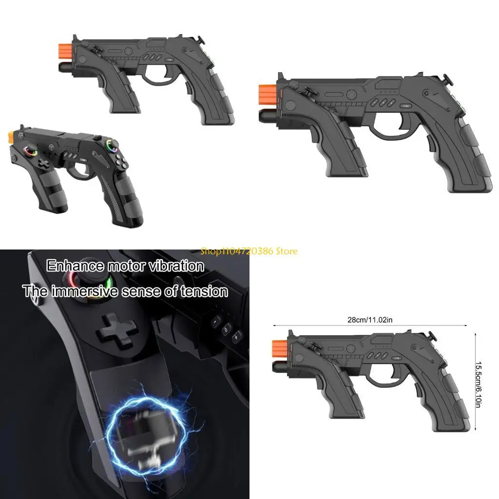 K0EA Gamepad Tool Stock Slide Reloading Vibration Function for Consoles Use