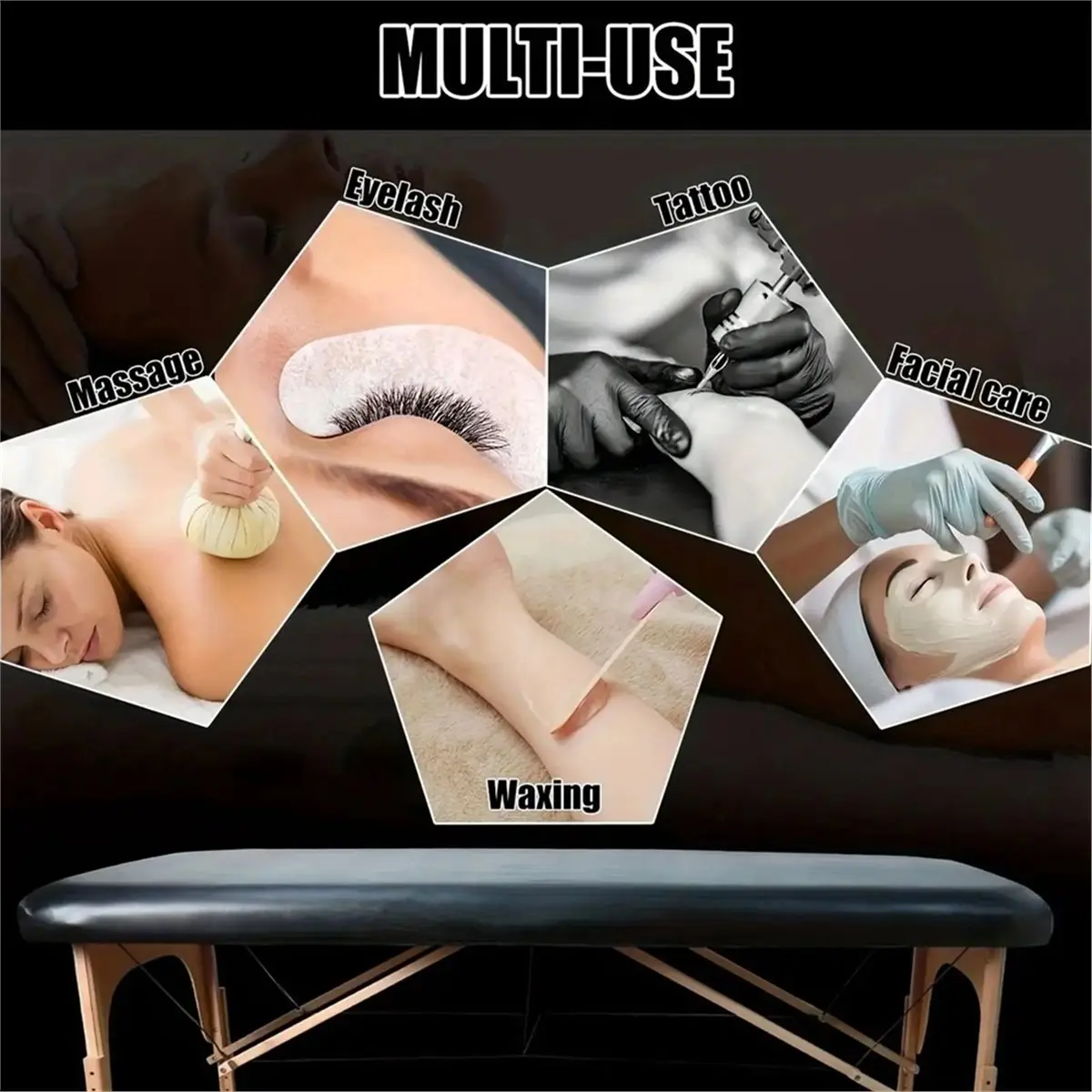 A013 Massage Bed Cover PU Leather Fitted Mat Massage Table Cover Sheet for Beauty Salon Professional Home Training Clinic