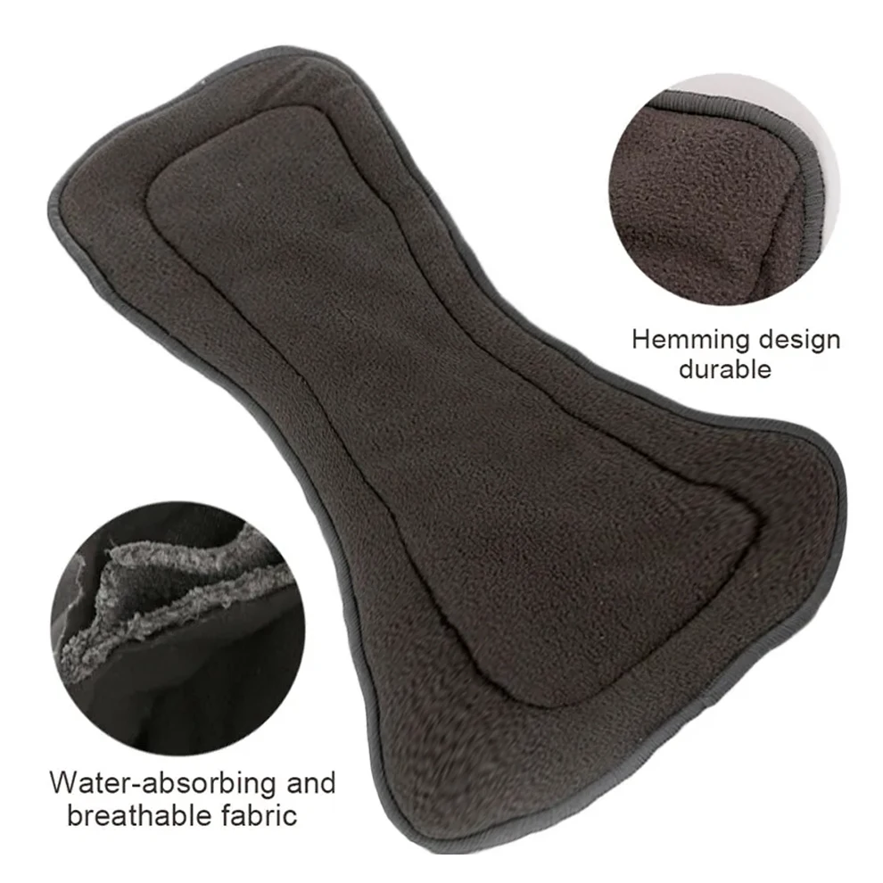 Reusable Washable Diaper Inserts Bamboo Cotton Inserts Boosters Liners Urinary Incontinence Adult Diaper Cover Nappies 4 Layers
