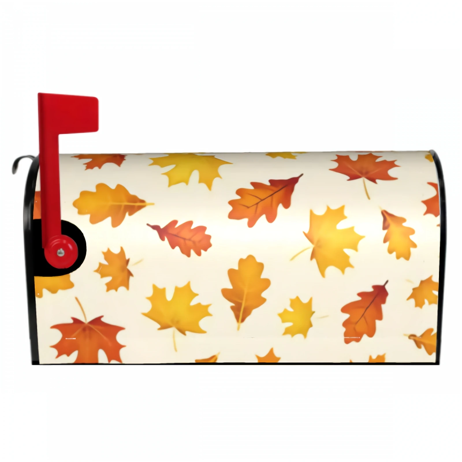 Maple Leaf Mailbox Covers Magnetic 21x18 Inch Spring Summer Fall Leaf Mailbox Wraps Post Letter Box Covers for Garden Yard Decor