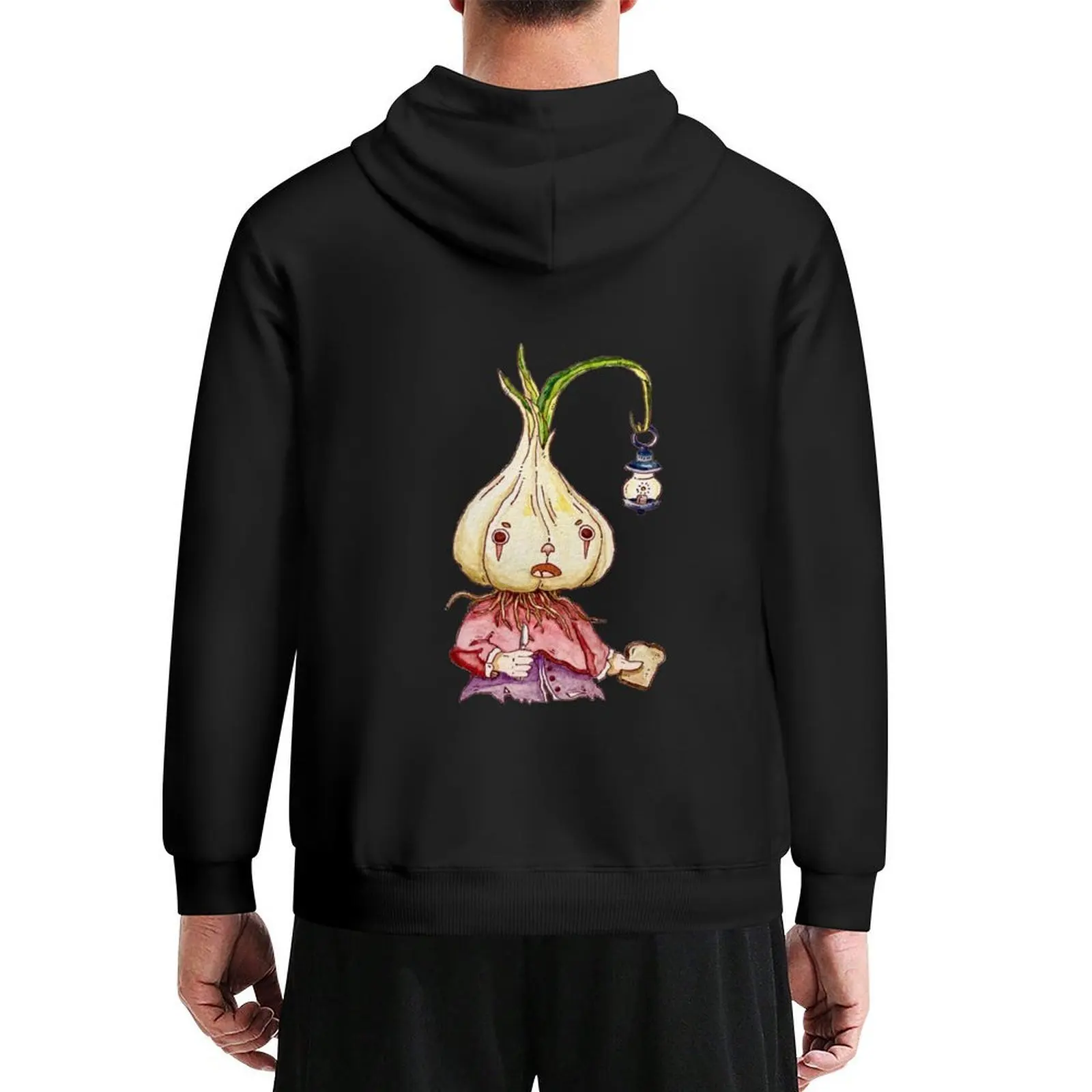 

Garlic Ghost Hoodie clothes for men korean autumn clothes men wear men's coat anime hoodie