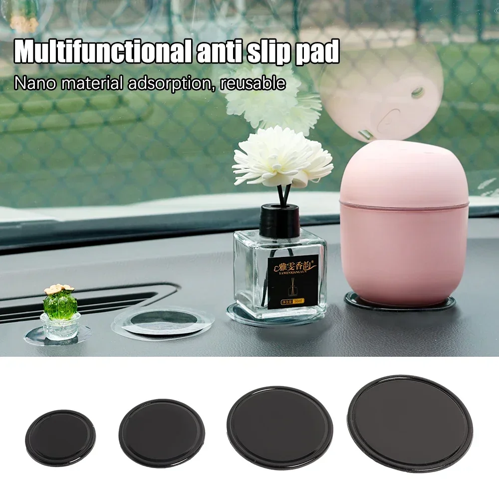 Car Dashboard Non-Slip Mats, Removable Sticky Silicone Gel Pad, Multi-Functional Auto Magic Gel Holder Stick to Cell Phone