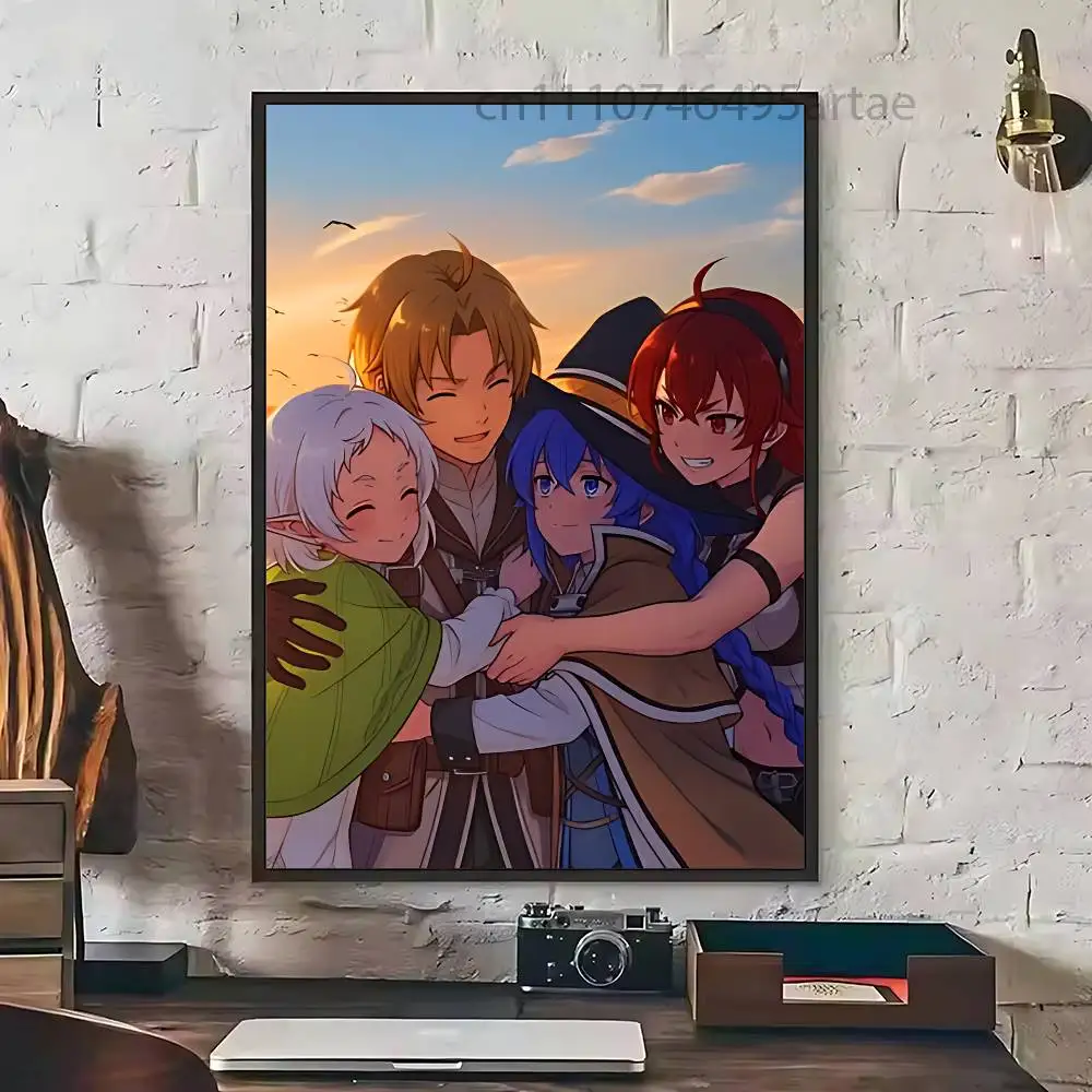 Mushoku Tensei Jobless Reincarnation Painting Artists Canvas Painting for Living Room Home Decor