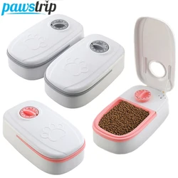 Automatic Timing Pet Cat Feeder 350ml Cat Dish Bowl Double Pet Bowl for Cats Dogs Quantitative Pet Feeder Cat Accessories