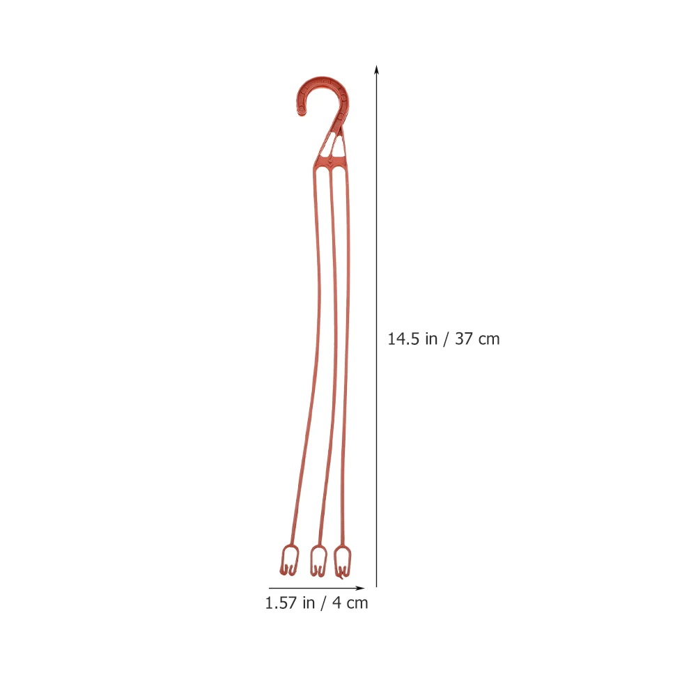 

30pcs Red EJ370 Plastic Flowerpot Hooks Hanging Plants Holders Lightweight Gardening Accessories Durable Sturdy Hook Tools