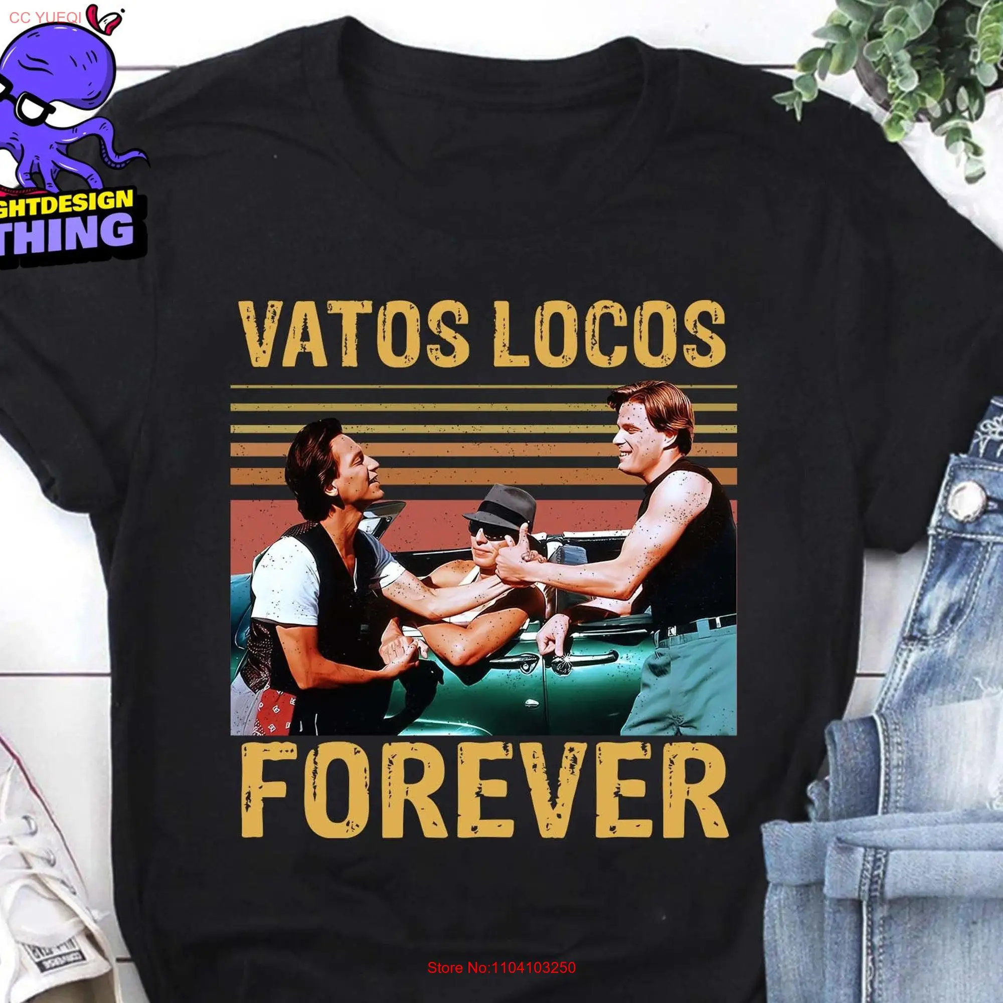 Vatos Locos Forever T Shirt Beisbol Cholo LA Fan Chicano Culture East For Him long or short sleeves