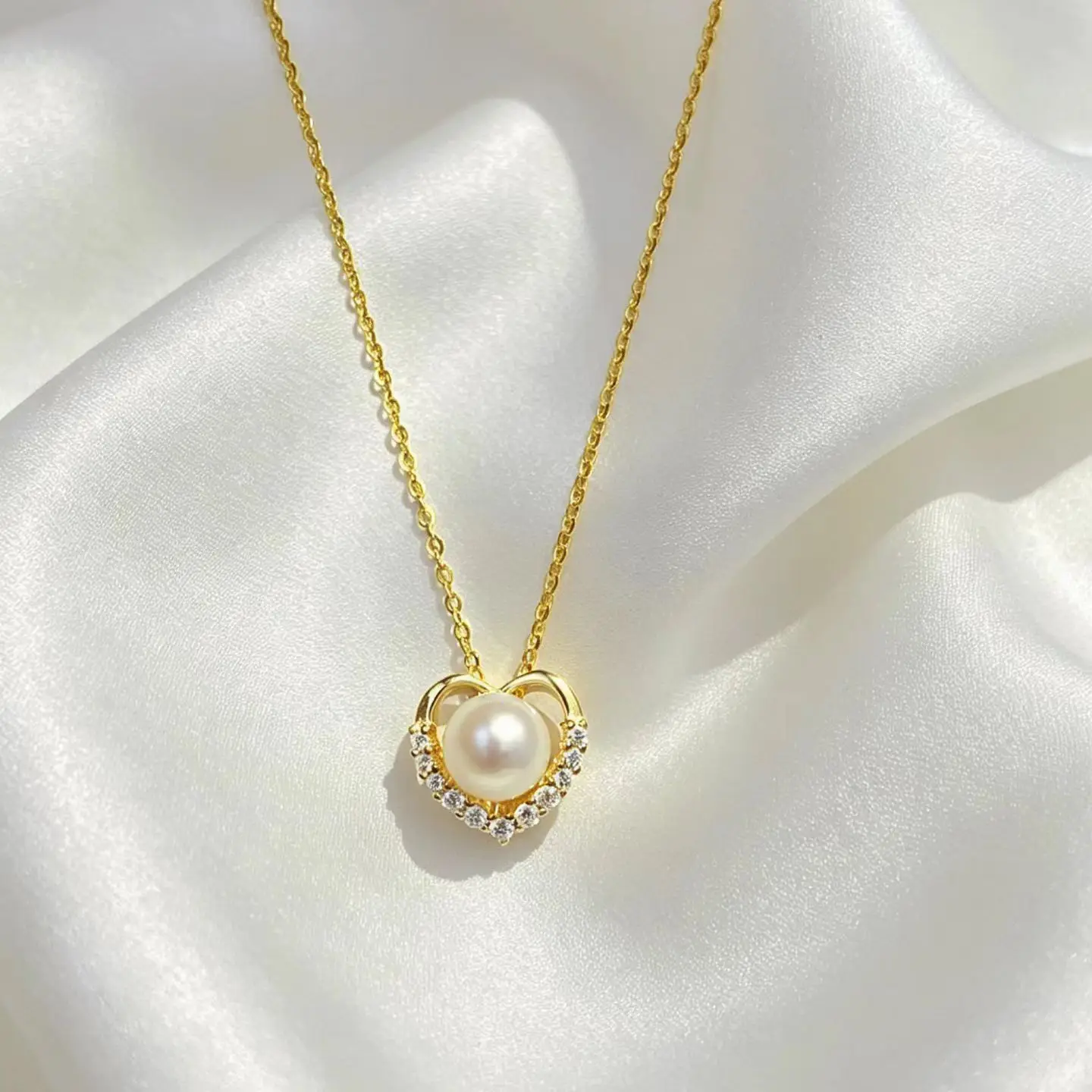 Wholesale Heart S925 Sterling Silver Pendant Mount Base Mountings Findings Parts Fittings Accessories for 6-7mm Pearls 5pcs/lot