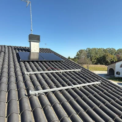 Standard Silver 4040 Aluminum Solar Rail, regular PV mounting accessories, matched with brackets for residential rooftop solar p