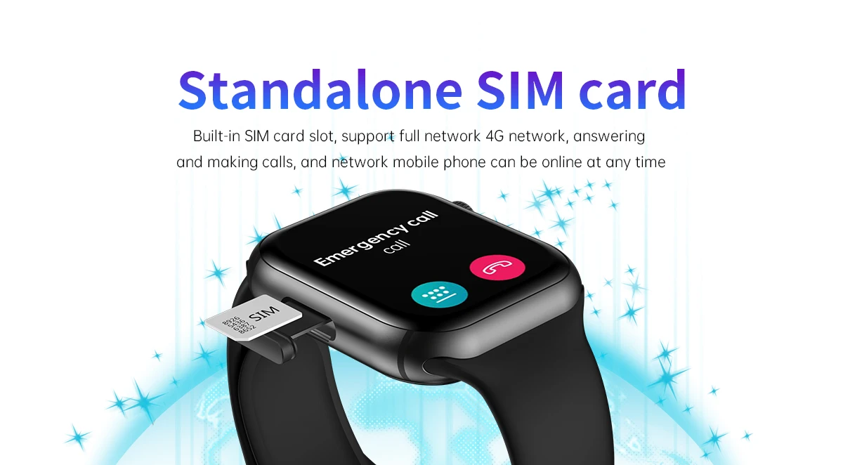 Dm60 4G Smart Watch With Sim Card 1.96 Inch Ips 320*385 Pedometer Heart Rate Magnetic Charger Pk S9 Ultra Smart Watch Android 4G