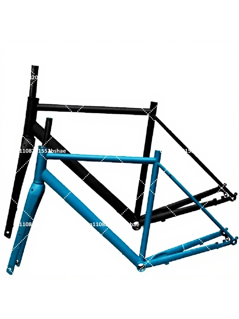 700C Gravel Frame 42C CR-MO Steel 4130 Frame with Carbon Fork Disc Brake Bicycle Frameset Road Bike Frameset
